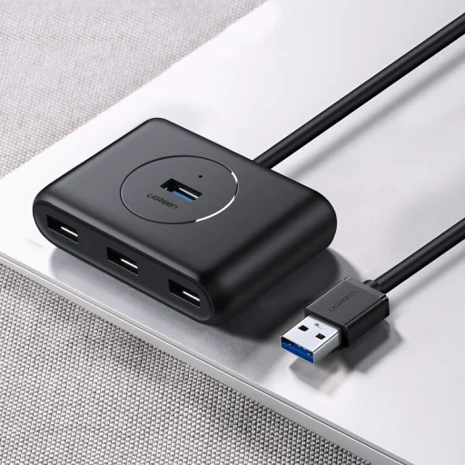 Ugreen USB 3.2 Gen 1 elosztó HUB 4xUSB fekete (CR113 20291) - 4