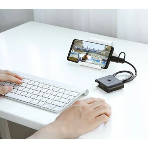 Ugreen USB 3.2 Gen 1 elosztó HUB 4xUSB fekete (CR113 20291) - 5