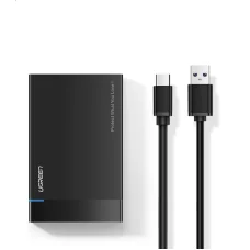 Ugreen HDD SSD 2,5'' SATA USB 3.2 Gen 1 (5 Gbps) USB Type-C külső ház + 0.5m kábel (US221 50743)