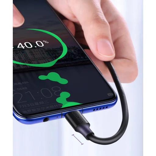 Ugreen USB - micro USB adat és töltő kábel 2.4A 480Mbps 1.5m fekete (US289 60137) - 19