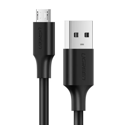 Ugreen USB - micro USB adat és töltő kábel 2.4A 480Mbps 1.5m fekete (US289 60137) - 1