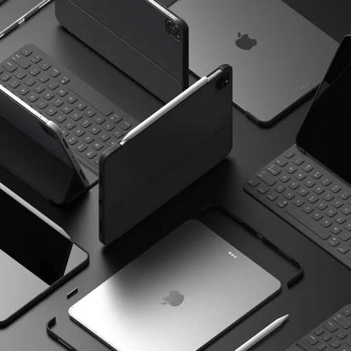 iPad Pro 11'' 2020 / iPad Pro 11'' 2018 fekete Ringke Frame Shield öntapadós védőkeret (Apple Pencil barát) (ACFS0001) - 11