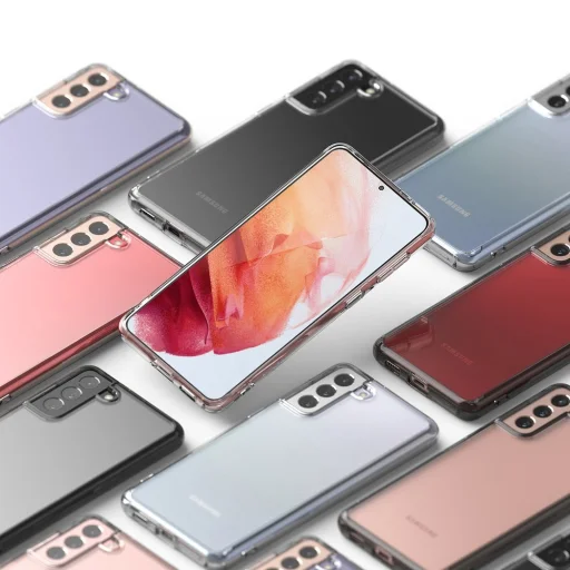 Samsung S21+ Plus Ringke Fusion PC és TPU tok szürke (FSSG0094) - 4