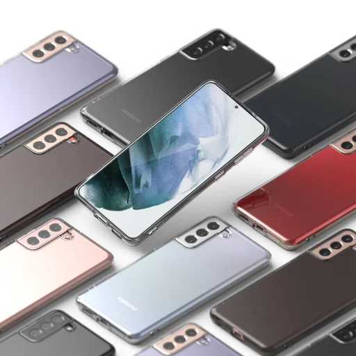 Samsung S21+ Plus Ringke Air Ultravékony TPU gél tok átlátszó (ARSG0038) - 5