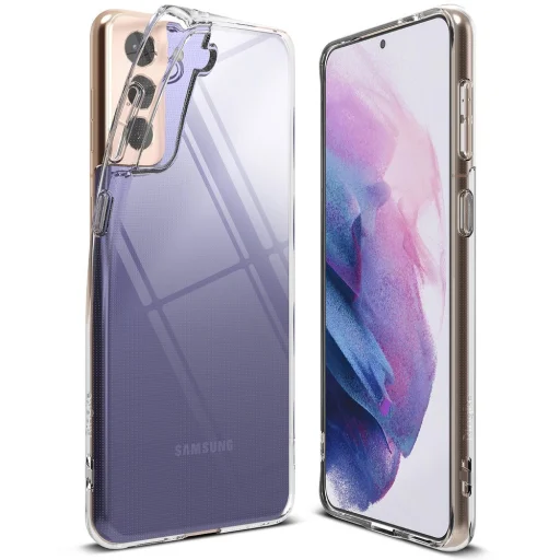 Samsung S21+ Plus Ringke Air Ultravékony TPU gél tok átlátszó (ARSG0038) - 1