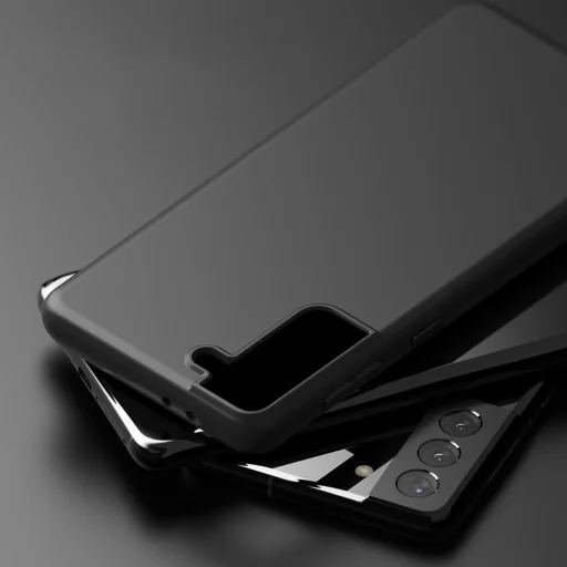 Samsung S21+ Plus Ringke Air S Ultravékony TPU gél tok fekete (ADSG0031) - 2