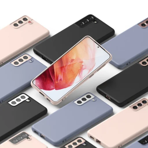 Samsung S21+ Plus Ringke Air S Ultravékony TPU gél tok fekete (ADSG0031) - 5