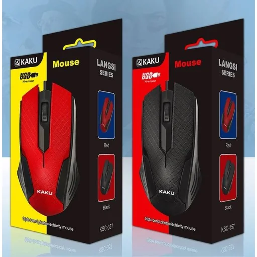 KAKU Langsi három gombos optikai egér USB fekete (KSC-357) - 6