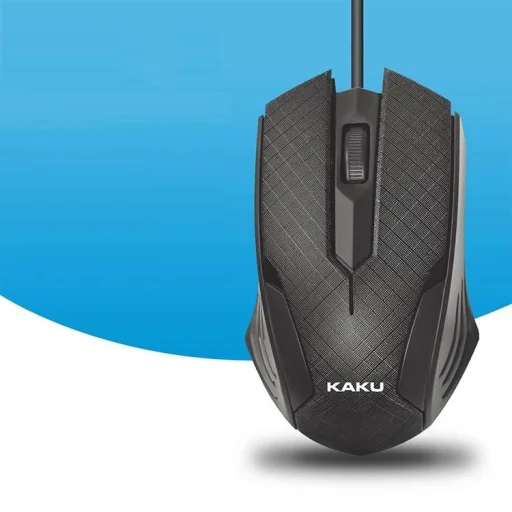 KAKU Langsi három gombos optikai egér USB fekete (KSC-357) - 2