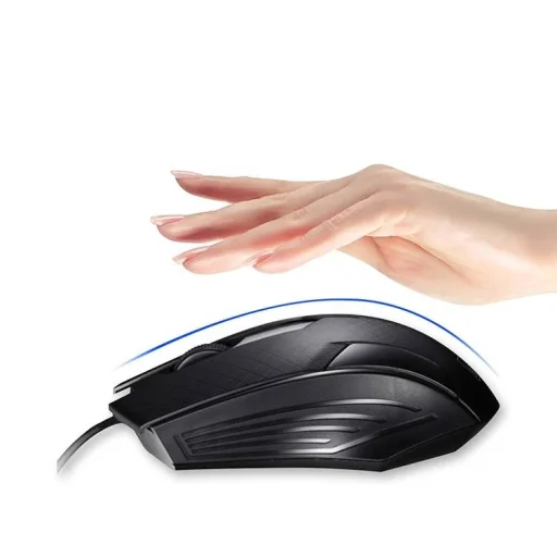 KAKU Langsi három gombos optikai egér USB fekete (KSC-357) - 7