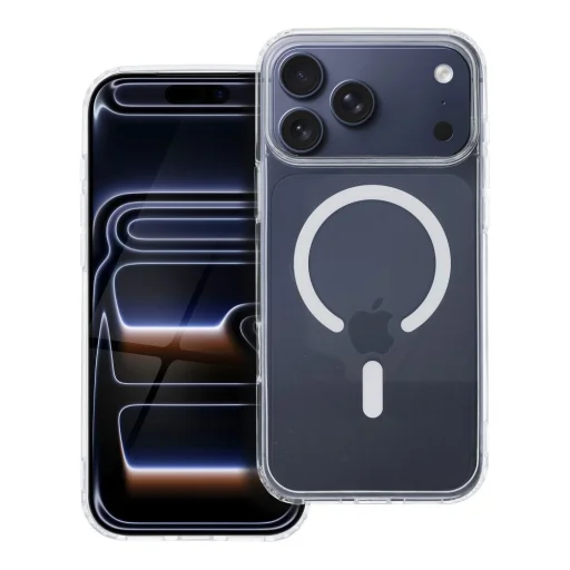 iPhone 17 Pro Max fehér színes gyűrűs MagSafe tok - 4