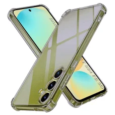 Samsung Galaxy S24 FE Techsuit - Shockproof Clear Silicone - Smoke Black tok