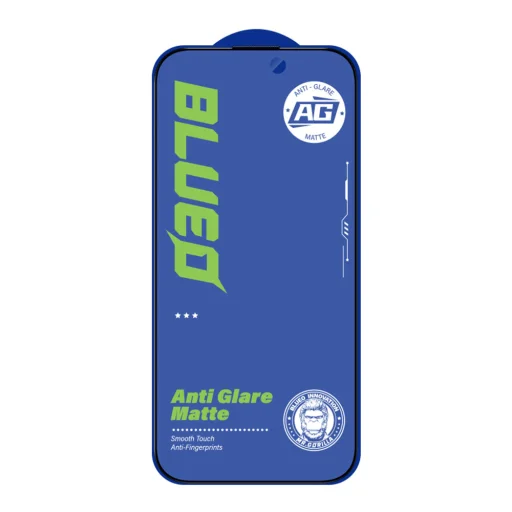 iPhone 14 Pro Max Fekete Blueo - Csillogásmentes Üvegvédő - 2