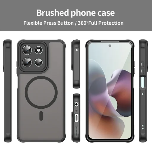 Motorola Moto G56 Techsuit HaloFrost II MagSafe - Fekete tok - 5