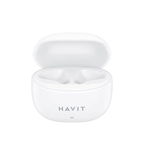 Vezeték nélküli fülhallgató (TW941) Havit - Mikrofonos, Bluetooth 5.3, True Wireless Stereo, Type-C, 250mAh - Fehér - 7