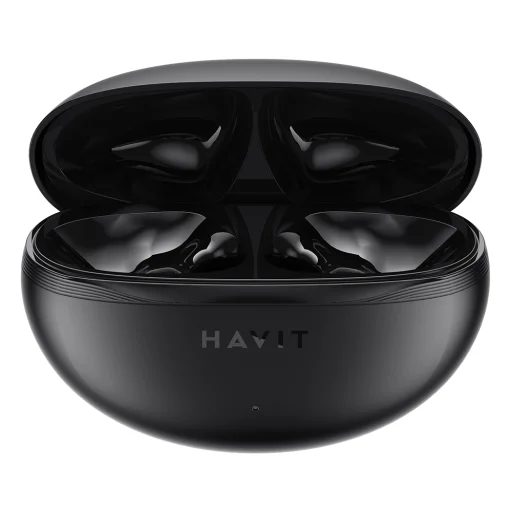 Wireless Earbuds Havit (TW986) - Fülbe helyezhető, Bluetooth 5.4, Mikrofonnal, TWS, ENC, Type-C, 400mAh - Fekete - 4
