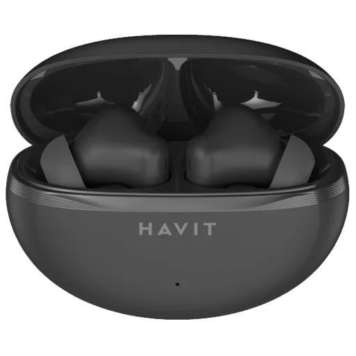 Wireless Earbuds Havit (TW986) - Fülbe helyezhető, Bluetooth 5.4, Mikrofonnal, TWS, ENC, Type-C, 400mAh - Fekete - 1