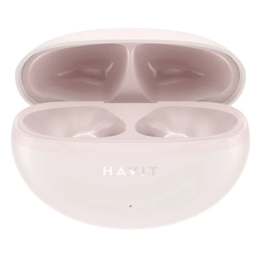 Havit Vezeték nélküli fülhallgató (TW986) - Fülbe helyezhető, Bluetooth 5.4, mikrofonnal, TWS, ENC, Type-C, 400mAh - Rózsaszín - 4