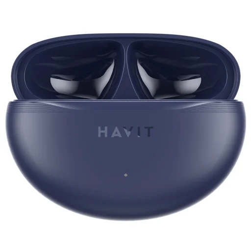 Havit - Wireless Earbuds (TW986) - Fülbe helyezhető, Bluetooth 5.4, beépített mikrofon, TWS, ENC, Type-C, 400mAh - Kék - 3