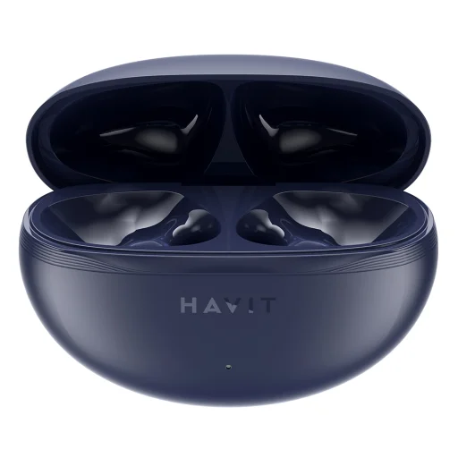 Havit - Wireless Earbuds (TW986) - Fülbe helyezhető, Bluetooth 5.4, beépített mikrofon, TWS, ENC, Type-C, 400mAh - Kék - 5