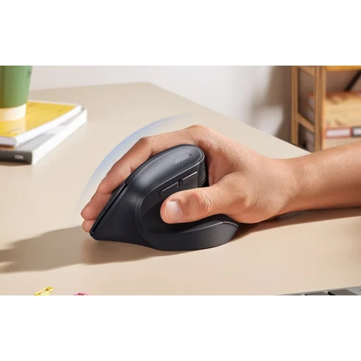 Ugreen M571 Vezeték Nélküli Függőleges Egér (Rózsaszín) - 4