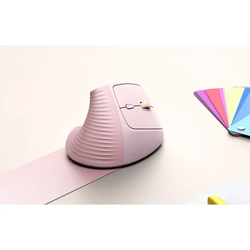 Ugreen M571 Vezeték Nélküli Függőleges Egér (Rózsaszín) - 6