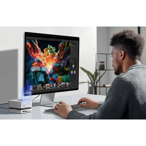 Ugreen CM841 11 az 1-ben dokkolóállomás, USB-C (szürke) - 7