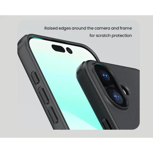  Apple iPhone 17 Fekete Nillkin Super Frosted PRO hátlapi tok - 5