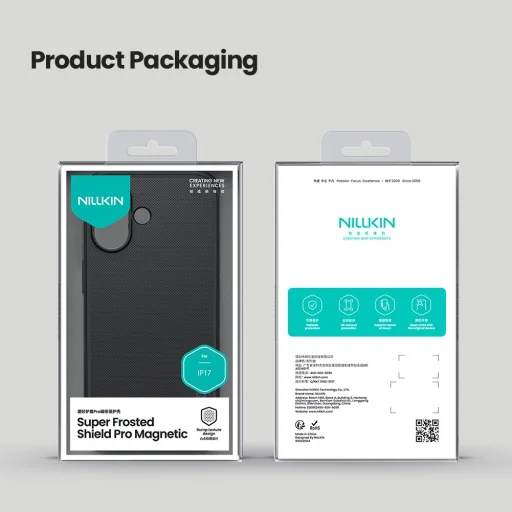  Apple iPhone 17 Fekete Nillkin Super Frosted PRO Mágneses Tok - 8