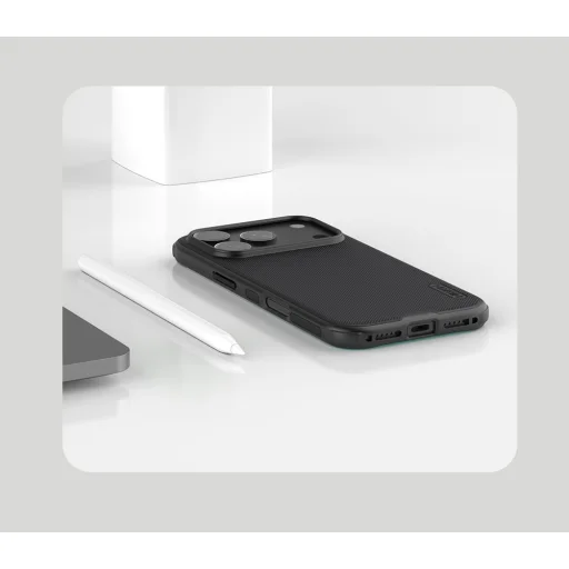  Apple iPhone 17 Pro Max Fekete Nillkin Super Frosted PRO Mágneses Hátlap tok - 7