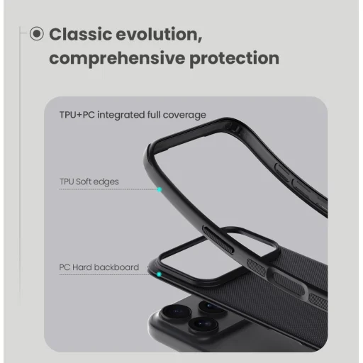  Apple iPhone 17 Pro Fekete Nillkin Super Frosted PRO Mágneses Hátlapi Tok - 5