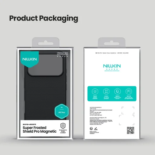  Apple iPhone 17 Pro Fekete Nillkin Super Frosted PRO Mágneses Hátlapi Tok - 8