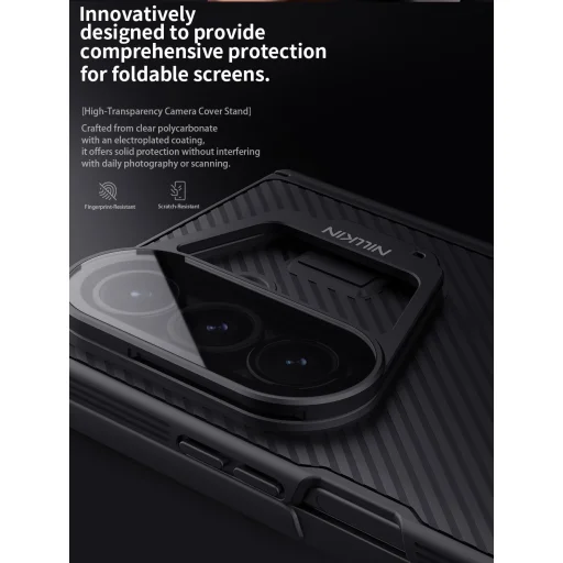  Samsung Galaxy Z Fold 7 Fekete Nillkin CamShield Prop (Átlátszó Lencsetakaró) tok - 4