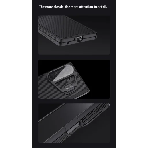  Samsung Galaxy Z Fold 7 Fekete Nillkin CamShield Pro Magnetic (Átlátszó Lencse) Tok - 8