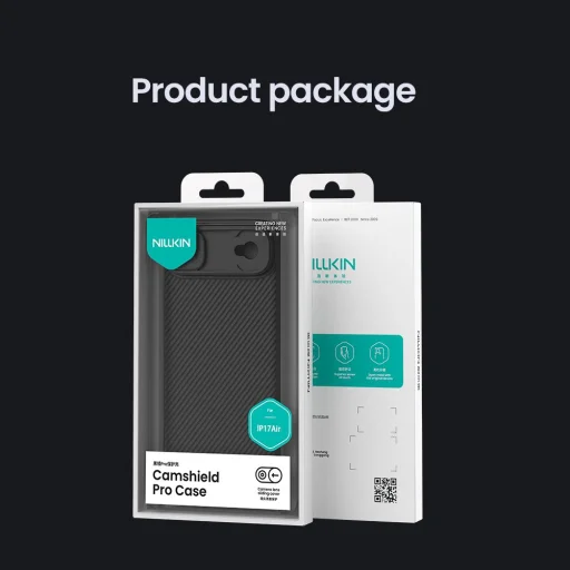  Apple iPhone 17 Air fekete Nillkin CamShield PRO tok - 9