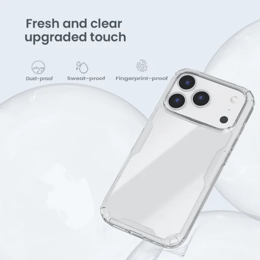 Apple iPhone 17 Pro Átlátszó Fekete Nillkin Nature TPU PRO tok - 4