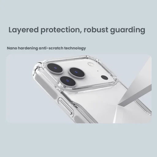  Apple iPhone 17 Pro átlátszó Nillkin Nature TPU PRO tok - 5