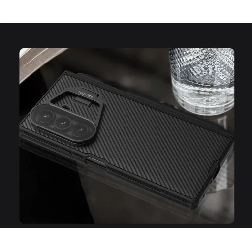 Samsung Galaxy Z Fold 7 Fekete Nillkin CamShield Pro Magnetic Pen Slot (Átlátszó Lencse) tok - 11