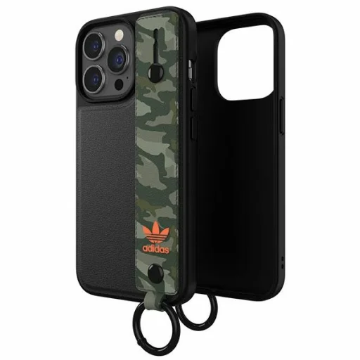 iPhone 13 Pro Adidas OR Hand Strap fekete-zöld tok - 7