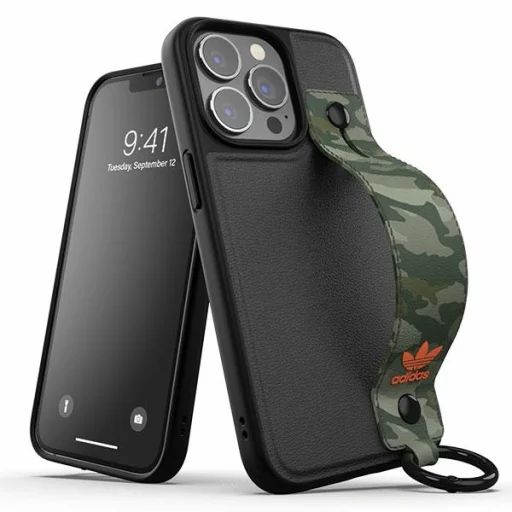 iPhone 13 Pro Adidas OR Hand Strap fekete-zöld tok - 1