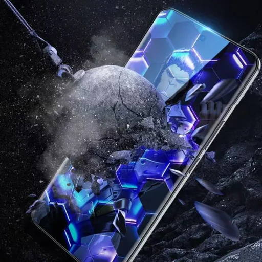 iPhone 15 Plus / iPhone 16 Plus Fekete Blueo - Anti-Dust HD üveg üvegfólia - 5