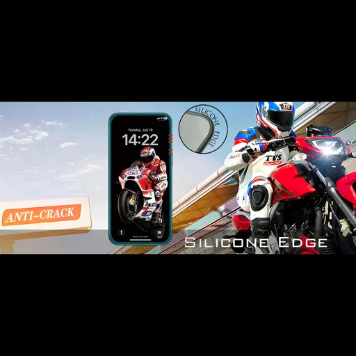 iPhone 17 Fekete ANANK 3D Repedésgátló 5X Megerősített Képernyővédő üvegfólia - 3