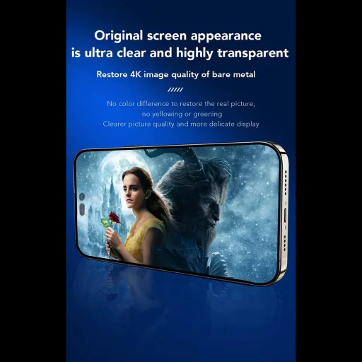 Apple iPhone 15 Fekete ANANK 2.5D 3X Erősített Képernyővédő üvegfólia - 7