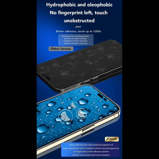 Apple iPhone 15 Fekete ANANK 2.5D 3X Erősített Képernyővédő üvegfólia - 4