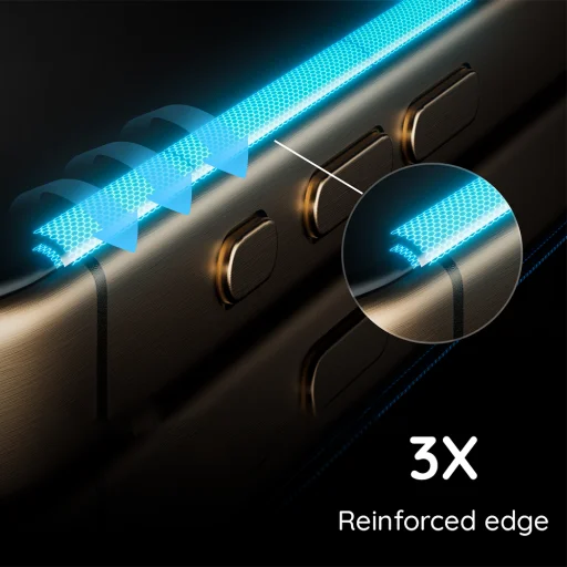 Apple iPhone 15 Fekete ANANK 2.5D 3X Erősített Képernyővédő üvegfólia - 9