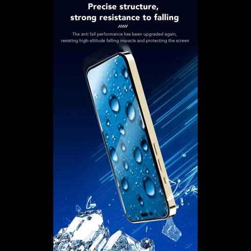 Apple iPhone 15 Fekete ANANK 2.5D 3X Erősített Képernyővédő üvegfólia - 6