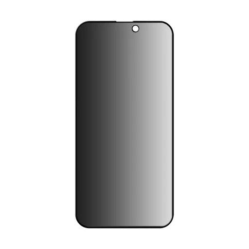 iPhone 17 Air Átlátszó ANANK 2.5D 5X Erősített 180° Privacy Képernyővédő üvegfólia - 2