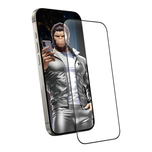 iPhone 15 Pro Fekete Blueo Anti-Static HD Üveg üvegfólia - 3