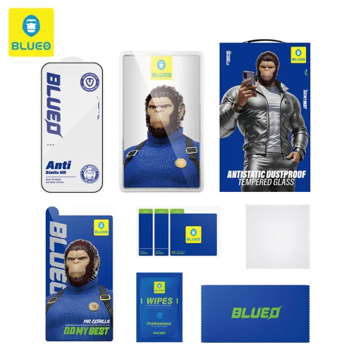 iPhone 15 Pro Fekete Blueo Anti-Static HD Üveg üvegfólia - 7