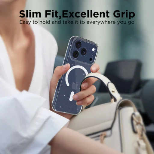 iPhone 17 Pro Flexair Magsafe Glitter Tech-protect tok - 4